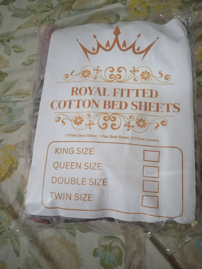 ROYAL FITTED COTTON BED SHEETS